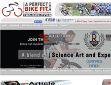 Tablet Screenshot of aperfectbikefit.com